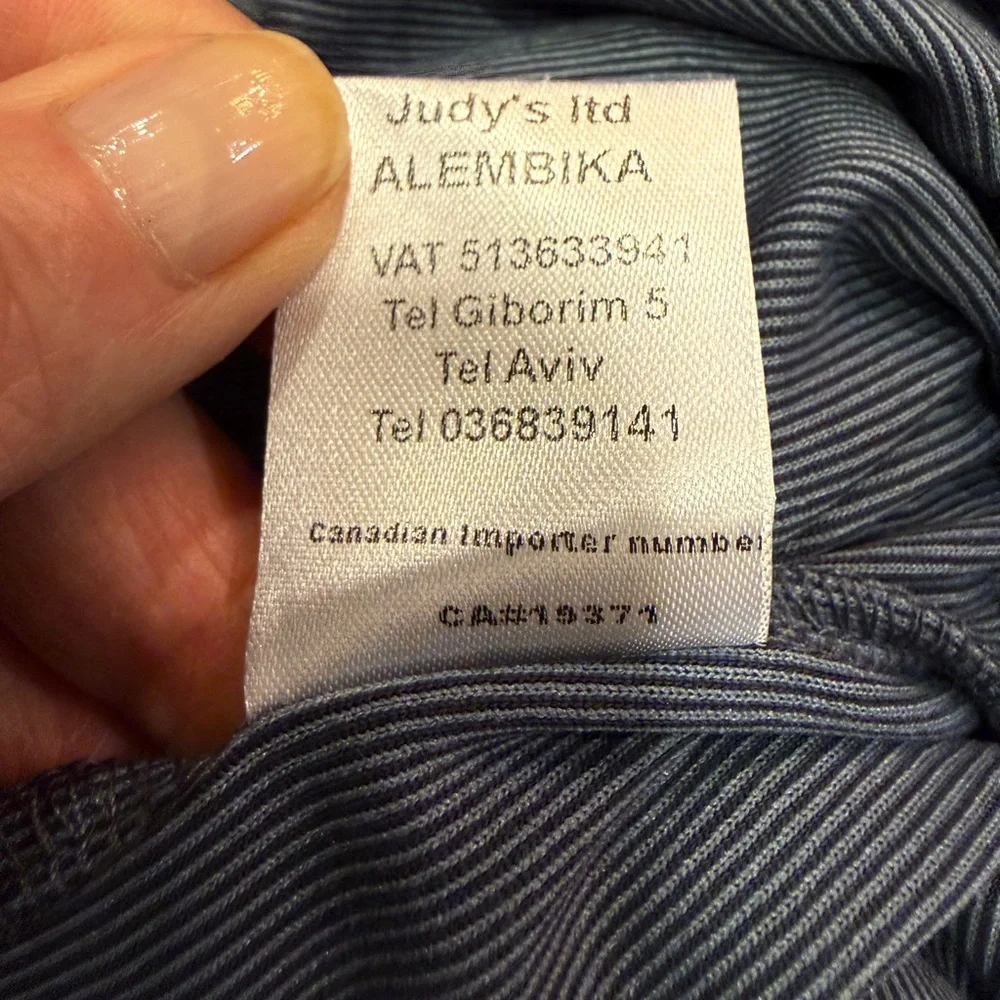 Alembika Essential Ribbed Cotton Lounge Pant in Blue Mist Sz L - Picture 9 of 11